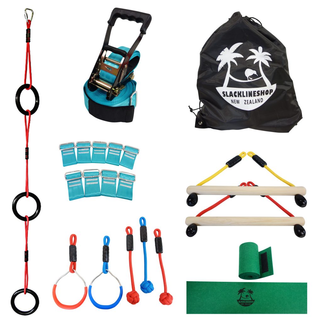 Ninja Line Slackline Kit - 15m - Includes Tree Protection - Slackline ...